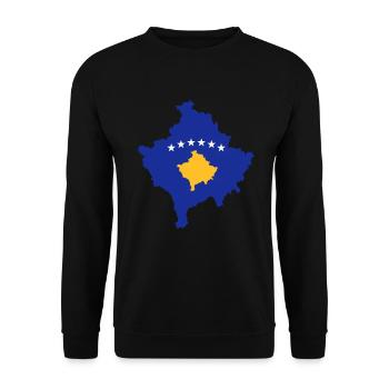 kosovo - Unisex Pullover - Schwarz - Vorne - Alina (178cm) & Michal (187cm)