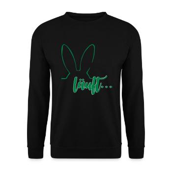Hasenohren - Unisex Pullover - Schwarz - Vorne - Alina (178cm) & Michal (187cm)