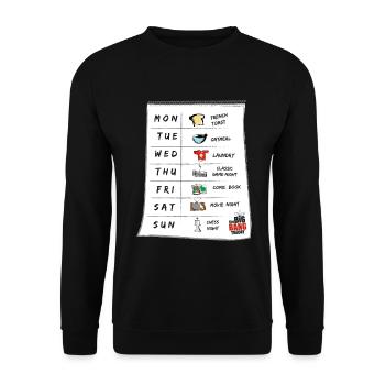 The Big Bang Theory Sheldon's calendar - Unisex Sweatshirt - black - Front - Alina (178cm) & Michal (187cm)