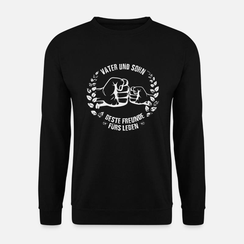 Vater und Sohn - Unisex Pullover - Schwarz