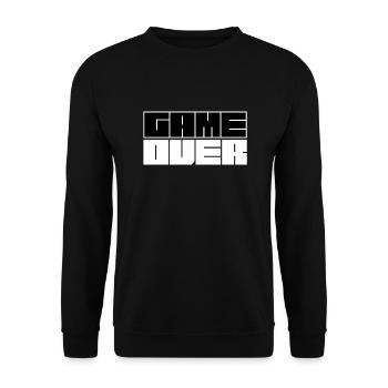 Gamer Zocker Game Over - Sweat-shirt Unisexe - noir - Devant - Alina (178cm) & Michal (187cm)