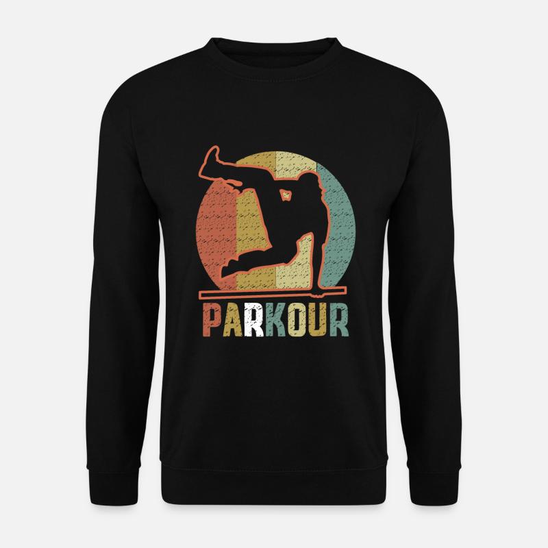 Jugend Parkour Design für Jungen - Unisex Pullover - Schwarz