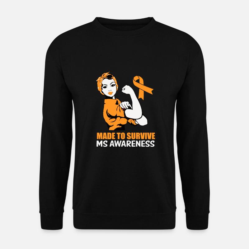 Womens MS Design für Frauen | MS-Bewusstsein - Unisex Pullover - Schwarz