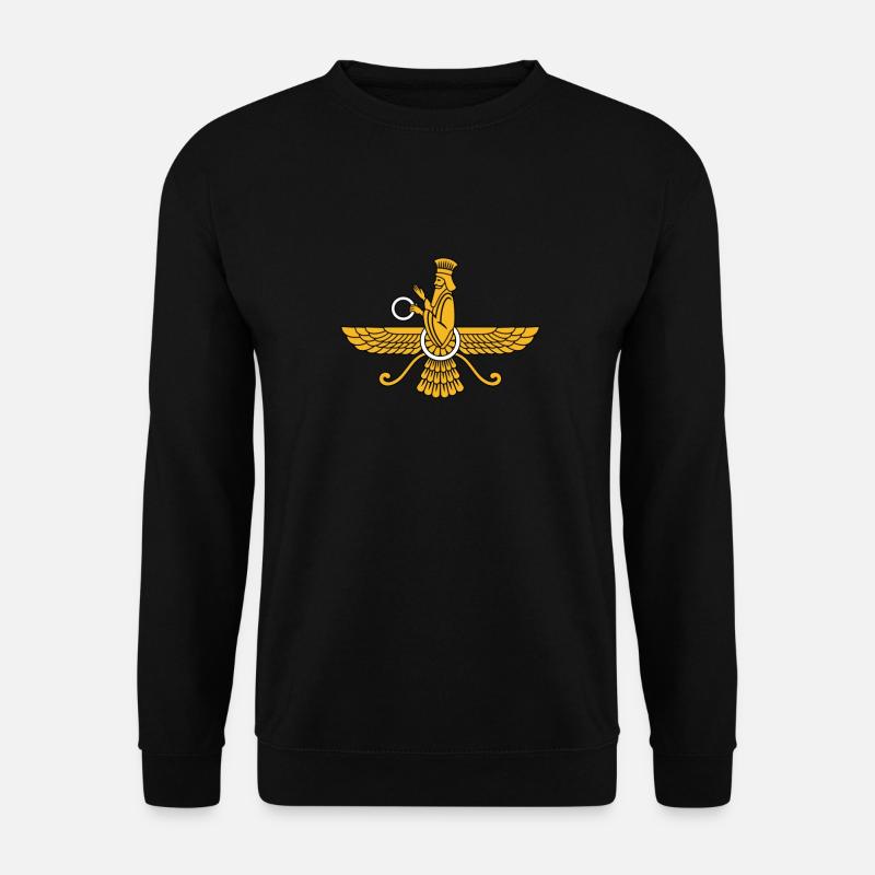 Faravahar Zoroastrianism Design - Unisex Pullover - Schwarz
