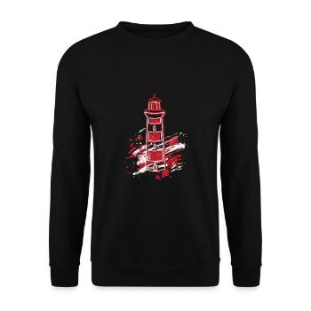Leuchtturm Mer Baltique Mer du Nord Rügen Fehmarn - Sweat-shirt Unisexe - noir - Devant - Alina (178cm) & Michal (187cm)