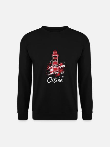 Ostsee Leuchtturm Urlaub Ausflug - Unisex Pullover - Schwarz