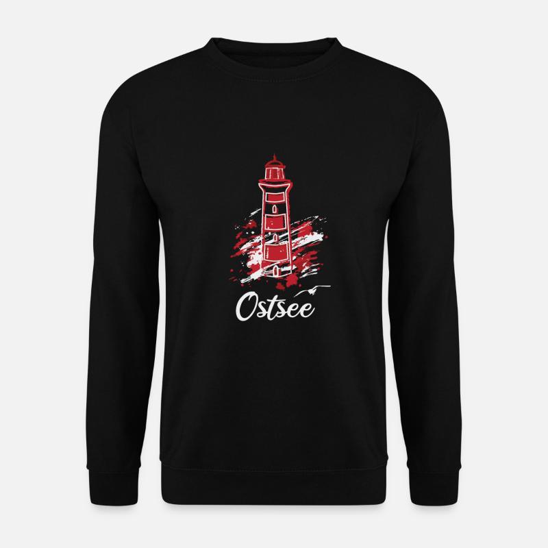 Ostsee Leuchtturm Urlaub Ausflug - Unisex Pullover - Schwarz