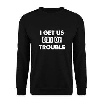 BFF designs for 2 Girls - Unisex Sweatshirt - black - Front - Alina (178cm) & Michal (187cm)
