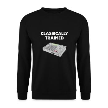 MPC Music Producer design - Sweat-shirt Unisexe - noir - Devant - Alina (178cm) & Michal (187cm)