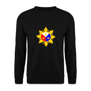 Pinoy Philippines philippin Sun Pinay design - Sweat-shirt Unisexe - noir - Devant - Alina (178cm) & Michal (187cm)