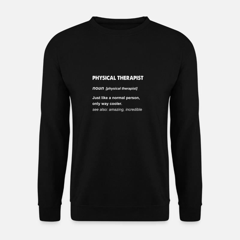 Physiotherapeut Geschenkdesign - Unisex Pullover - Schwarz