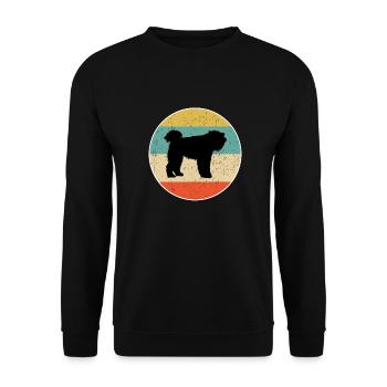Bouvier des Flandres Dog Gift design - Unisex Sweatshirt - black - Front - Alina (178cm) & Michal (187cm)