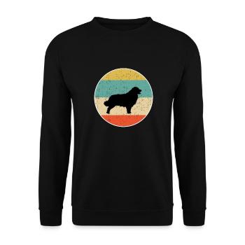 Leonberger Dog Gift design - Unisex Sweatshirt - black - Front - Alina (178cm) & Michal (187cm)