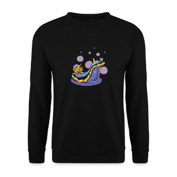 Conception de la plongée sous-marine en nudibranche - Sweat-shirt Unisexe - noir - Devant - Alina (178cm) & Michal (187cm)