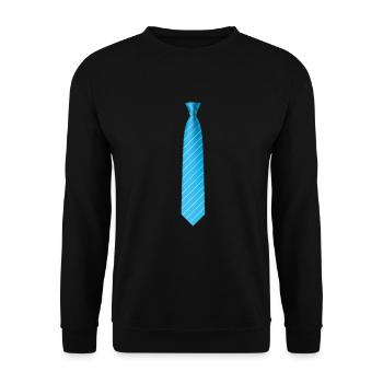 Krawatte Krawatte Abschlussballentwurf - Unisex Pullover - Schwarz - Vorne - Alina (178cm) & Michal (187cm)