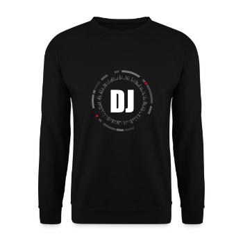 House Trance DJ Dance Disc Jockey - Unisex Sweatshirt - black - Front - Alina (178cm) & Michal (187cm)
