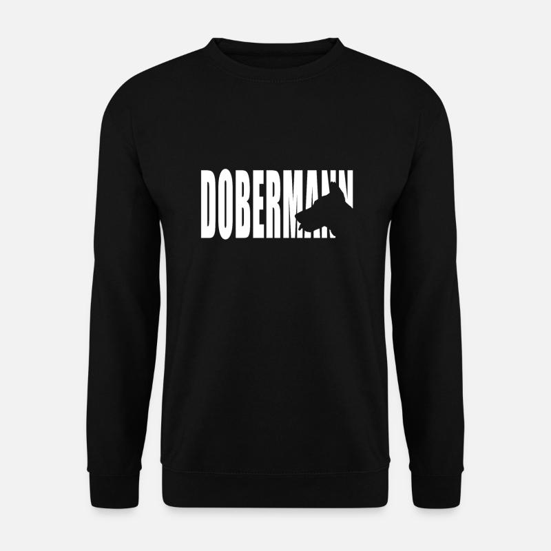 Hund Lieblingstier Hundehalter Dobermann - Unisex Pullover - Schwarz