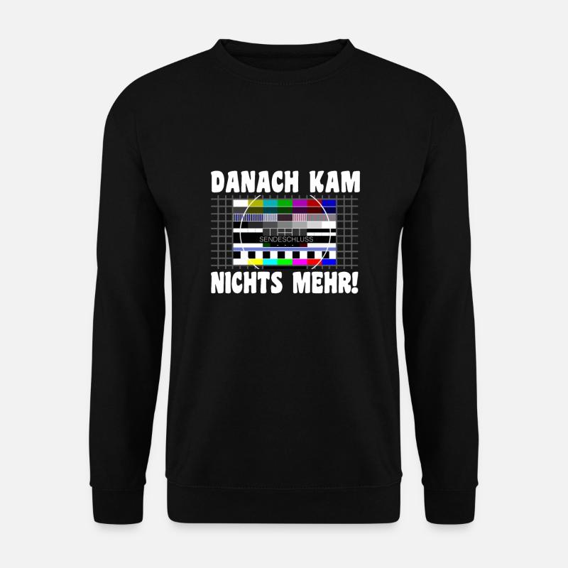 Sendeschluss: 80er 90er Testbild - Unisex Pullover - Schwarz