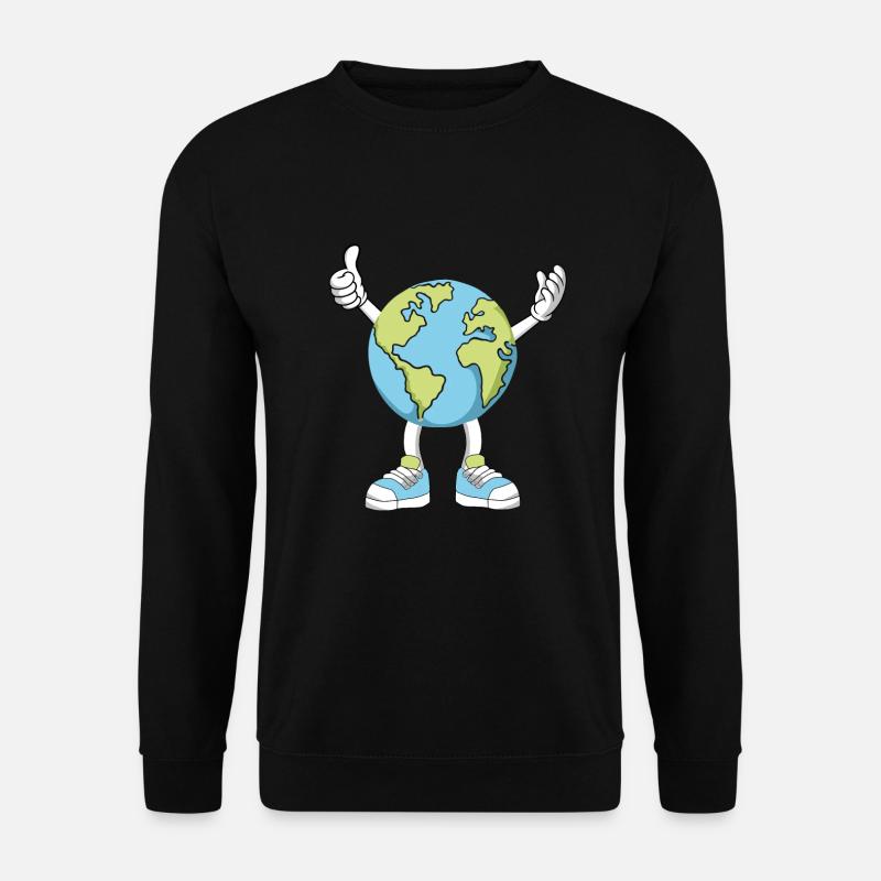 Erde Planet Erathday Earth Day Tag der Erde - Unisex Pullover - Schwarz