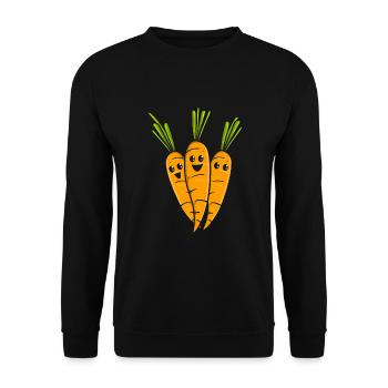 Carottes betteraves carottes carotte carotte - Sweat-shirt Unisexe - noir - Devant - Alina (178cm) & Michal (187cm)