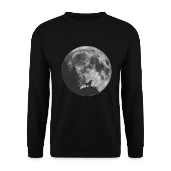 Dachshund Teckel Dachshund moon dog badger gift - Unisex Sweatshirt - black - Front - Alina (178cm) & Michal (187cm)