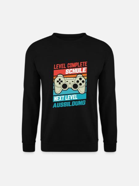 Azubi Auszubildende Level Complete Schule Geschenk - Unisex Pullover - Schwarz