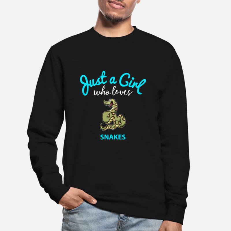 Conception de serpent pour les filles | Conception de serpent pour enfants Sweat-shirt Unisexe