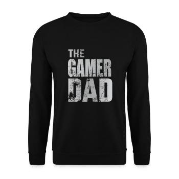 Gamer Dad Gaming Walking Console de jeu cadeau - Sweat-shirt Unisexe - noir - Devant - Alina (178cm) & Michal (187cm)