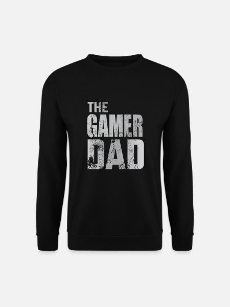 Gamer Dad Gaming Walking Zocken Konsole Geschenk - Unisex Pullover - Schwarz
