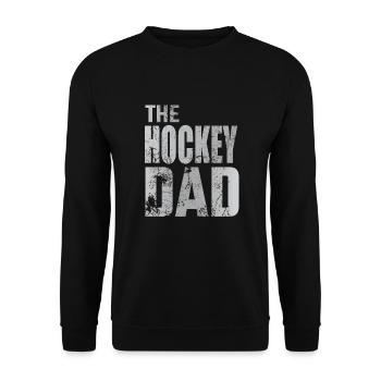 Cadeau de rondelle de gardien de but de papa de hockey sur gazon de papa de hockey - Sweat-shirt Unisexe - noir - Devant - Alina (178cm) & Michal (187cm)