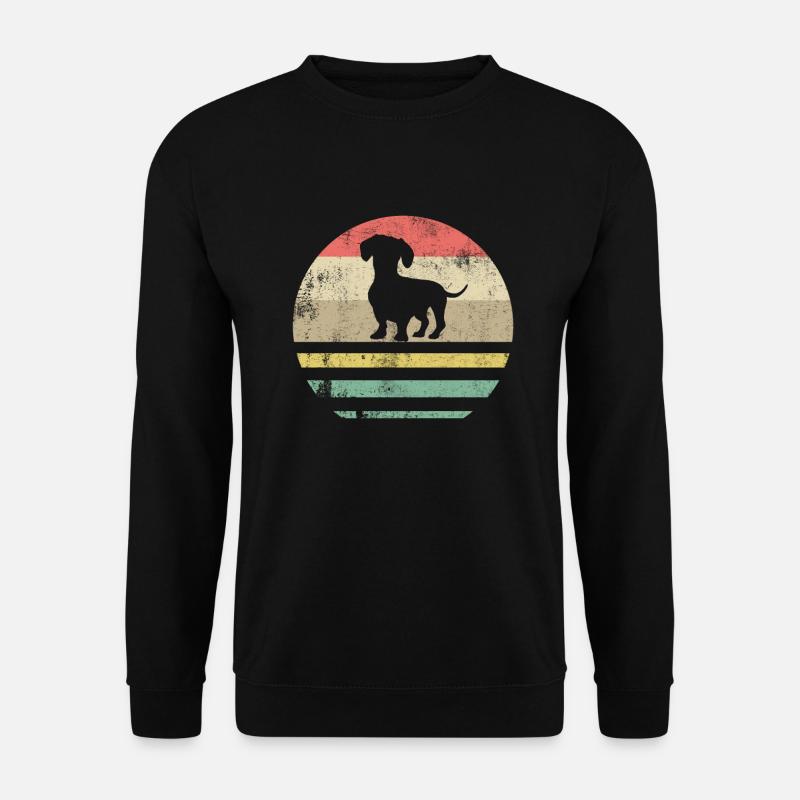 Cadeau rétro de teckel de teckel de teckel de teckel - Sweat-shirt Unisexe - noir