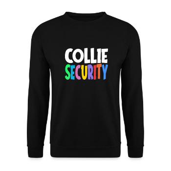Border collie dog herding dog safety gift - Unisex Sweatshirt - black - Front - Alina (178cm) & Michal (187cm)