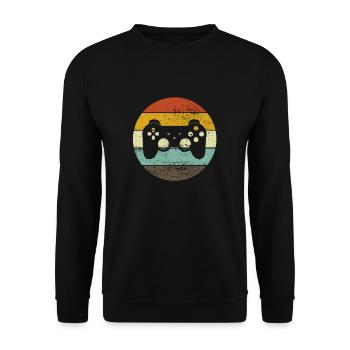 Gaming Gamer Gambling Console Jeux Retro Gift - Sweat-shirt Unisexe - noir - Devant - Alina (178cm) & Michal (187cm)