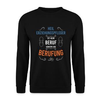 Heilerziehungspflege Heilerziehungspfleger hep - Unisex Pullover - Schwarz - Vorne - Alina (178cm) & Michal (187cm)