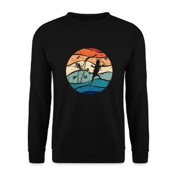 Lézard lézard lézard Reptile Gecko Iguane cadeau - Sweat-shirt Unisexe - noir - Devant - Alina (178cm) & Michal (187cm)