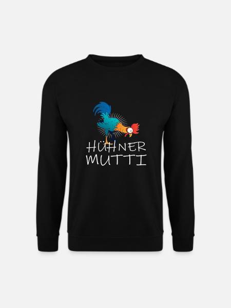 Hühner Mutti Huhn - Unisex Pullover - Schwarz