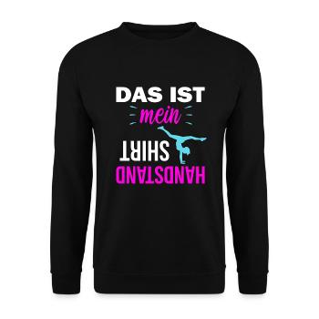 Handstand Mädchen Akrobatik - Unisex Pullover - Schwarz - Vorne - Alina (178cm) & Michal (187cm)