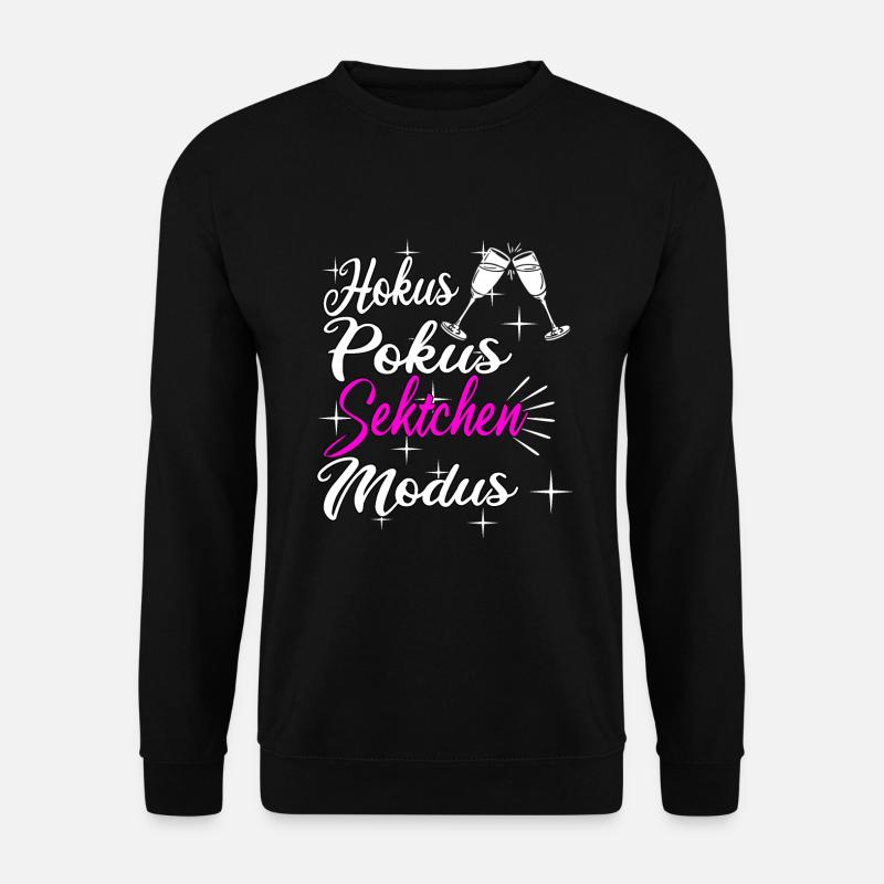 Sekt Spruch - Unisex Pullover - Schwarz