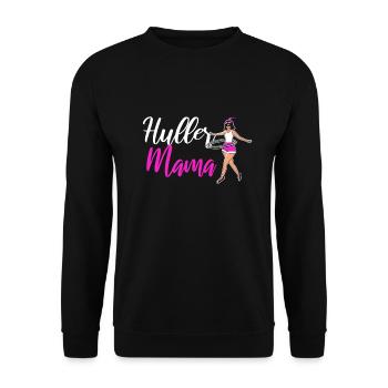 HulaHoop Mama Tanz hullern Reifenliebe - Unisex Pullover - Schwarz - Vorne - Alina (178cm) & Michal (187cm)