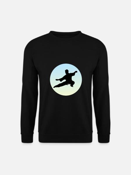 Qigong Tai Chi Yin qi gong Meditation - Unisex Pullover - Schwarz