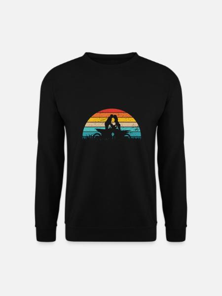 Motocross Couple Couple Femme Homme Moto - Sweat-shirt Unisexe - noir