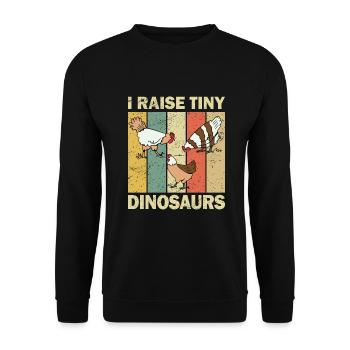 Chicken breeder chicken coop chickens - Unisex Sweatshirt - black - Front - Alina (178cm) & Michal (187cm)