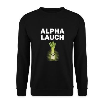 Alpha Lauch I bims un poire de gym sport - Sweat-shirt Unisexe - noir - Devant - Alina (178cm) & Michal (187cm)