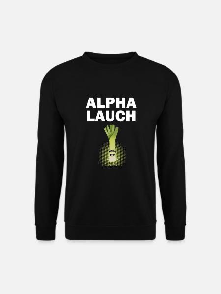 Alpha Lauch I bims ein Lauch Fitnessstudio Sport - Unisex Pullover - Schwarz