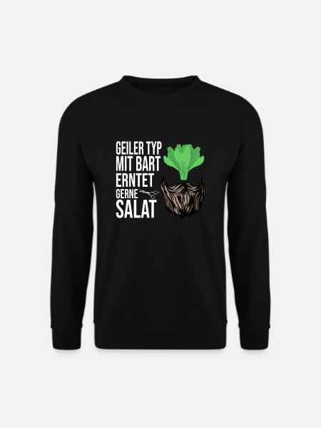 Garten Bart Bartträger Gärtner Gartenarbeit - Unisex Pullover - Schwarz