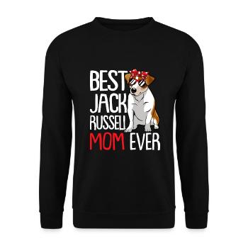 Best Jack Russell Mom ever Hundezüchter - Unisex Pullover - Schwarz - Vorne - Alina (178cm) & Michal (187cm)