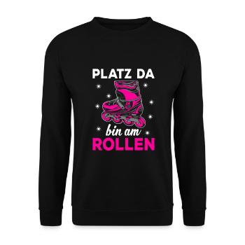 Inline Skates Damen Rollen für Inline-Skates - Unisex Pullover - Schwarz - Vorne - Alina (178cm) & Michal (187cm)