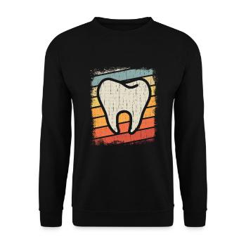 Dentist Doctor Tooth Teeth Dentist Saying Gift - Unisex Sweatshirt - black - Front - Alina (178cm) & Michal (187cm)