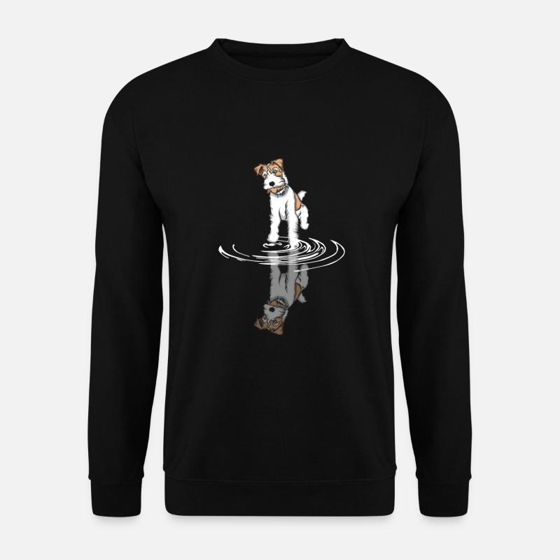 Foxterrier Drahthaar | Foxterrier T-Shirt - Unisex Pullover - Schwarz