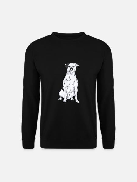 Amerikanische Bulldogge | American Bulldog - Unisex Pullover - Schwarz